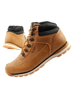 Lee Cooper pánske zimné trekingové zateplené členkové topánky hnedé