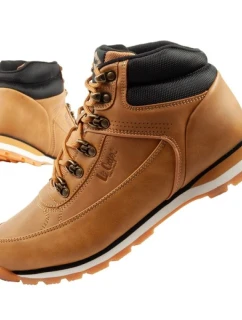 Lee Cooper pánske zimné trekingové zateplené členkové topánky hnedé