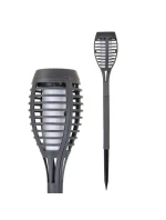 DANCING FLAMES SOLAR LAMP 12 LED SMD 7,5x7,5x46,5 cm KPL 5SZT