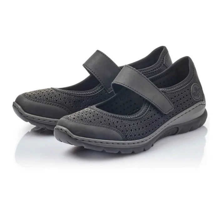 Pohodlná polobotka W černá model 22050507 - Rieker Pohodlná polobotka W černá model 22050507 - Rieker