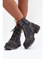 Šnurovanie vyšší model 219247 Krok v štýle