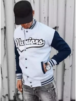 Pánska šedá mikina na zips FashionStreet BX5431 Pánska šedá mikina na zips FashionStreet BX5431