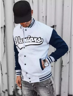 Pánska šedá mikina na zips FashionStreet BX5431