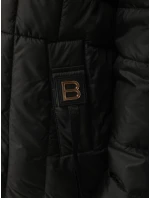 Dámska prešívaná bunda s kapucňou čierna FashionStreet TY5591