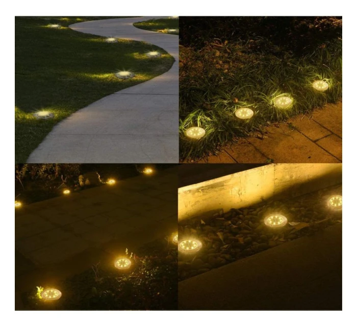 SOLÁRNA LAMPA 8 LED SMD PRE PRELOMENIE KPL.4PCS