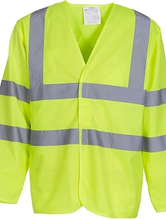 Yoko HVJ 200 Bezpečnostná vesta s dlhými rukávmi 79.J200, žltá s vysokou viditeľnosťou