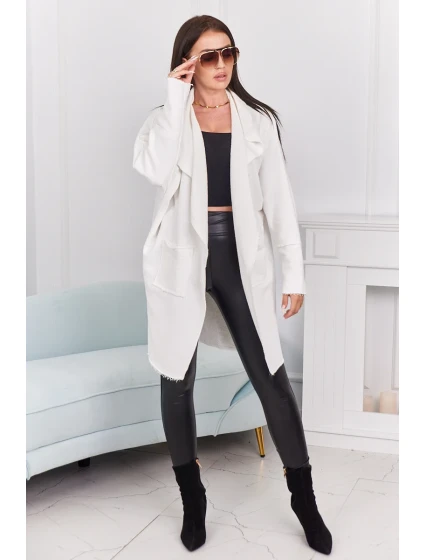 Kapska s vreckami ecru