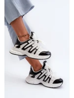 Dámské tenisky na masivní podrážce bílé model 21659047 - Boto Dámské tenisky na masivní podrážce bílé model 21659047 - Boto