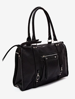 Velká taška z umělé kůže Černá model 22220883 - Flora&Co