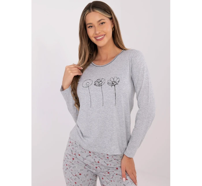 DU PI FP 003.99P sivé pyžamo