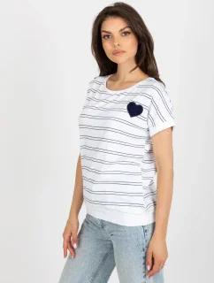 Blúzka RV BZ 8619.94 biela a tmavo modrá