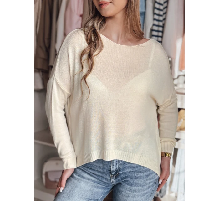 Dámský oversize hladký svetr peach Dstreet model 21986077 - FashionStreet