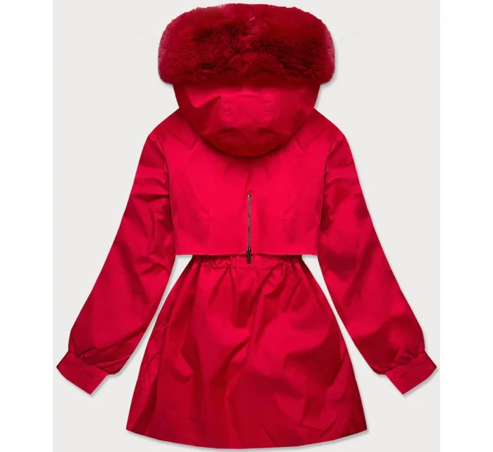 KURTKA ZIMOWA DAMSKA Z CZERWONA model 21242884 - S'WEST