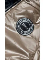 Béžová dámská bunda s odepínací kapucí model 17647888 - S'WEST Béžová dámská bunda s odepínací kapucí model 17647888 - S'WEST