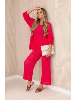 Plážový set z fuchsie model 20247403 - K-Fashion Plážový set z fuchsie model 20247403 - K-Fashion