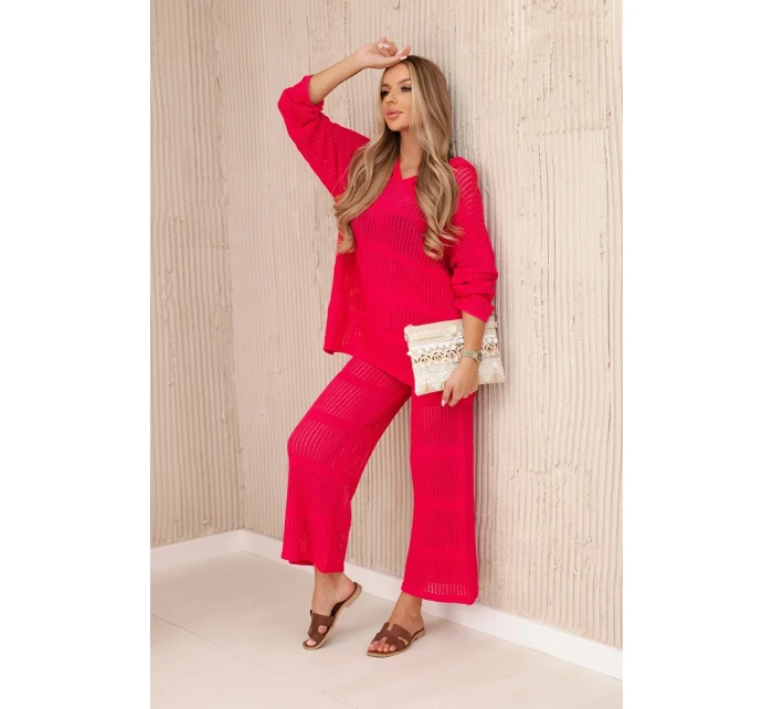 Plážový set z fuchsie model 20247403 - K-Fashion Plážový set z fuchsie model 20247403 - K-Fashion