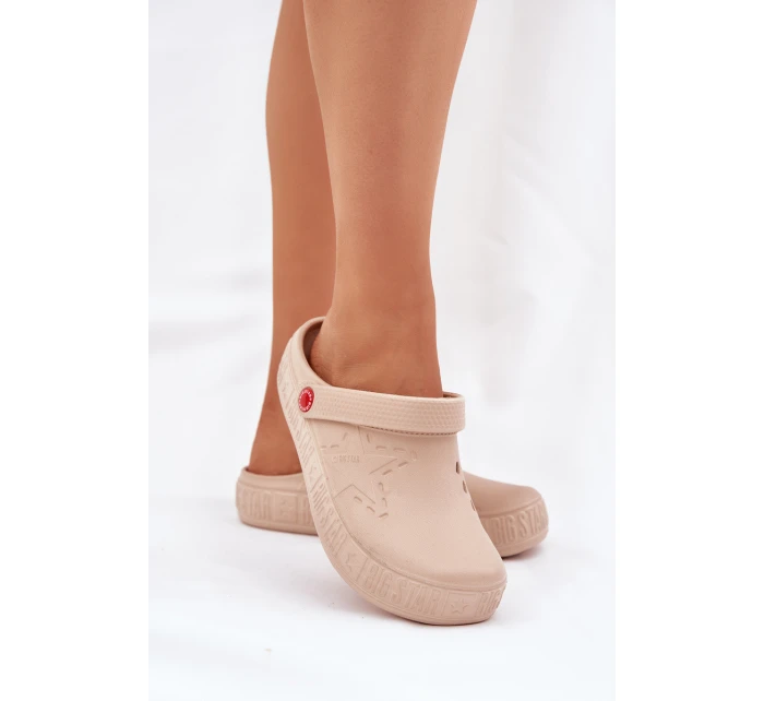 Dámské Lehké Pantofle Big Star model 21682541 Béžové - Big Star Shoes
