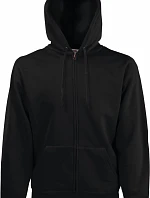 Fruit of the Loom Classic Hooded Sweat Jacket Mikina s kapucňou 16.2062 čierna