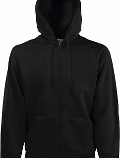Fruit of the Loom Classic Hooded Sweat Jacket Mikina s kapucňou 16.2062 čierna