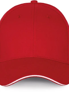 KP 185 6 panelová sandwich kšiltovka model 22423204 red/white - K-up