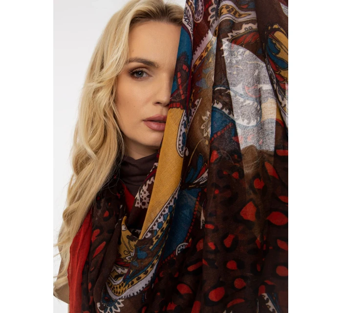 Tunelová šála AT KM model 17714518 hnědá - FPrice