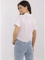 Koszula NM KS biało różowy model 21057782 - FPrice Koszula NM KS biało różowy model 21057782 - FPrice