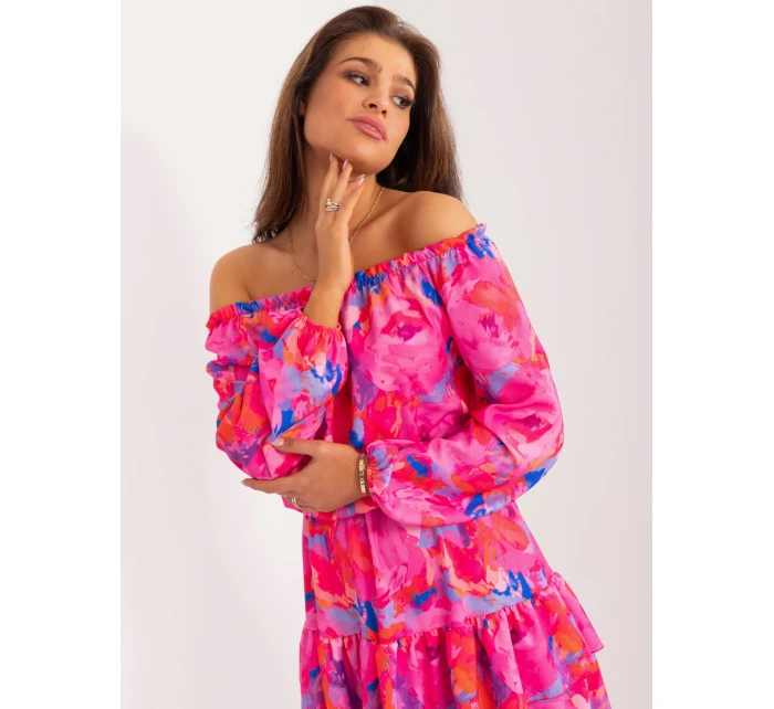 WN SK 8282 šaty.32 tmavoružová