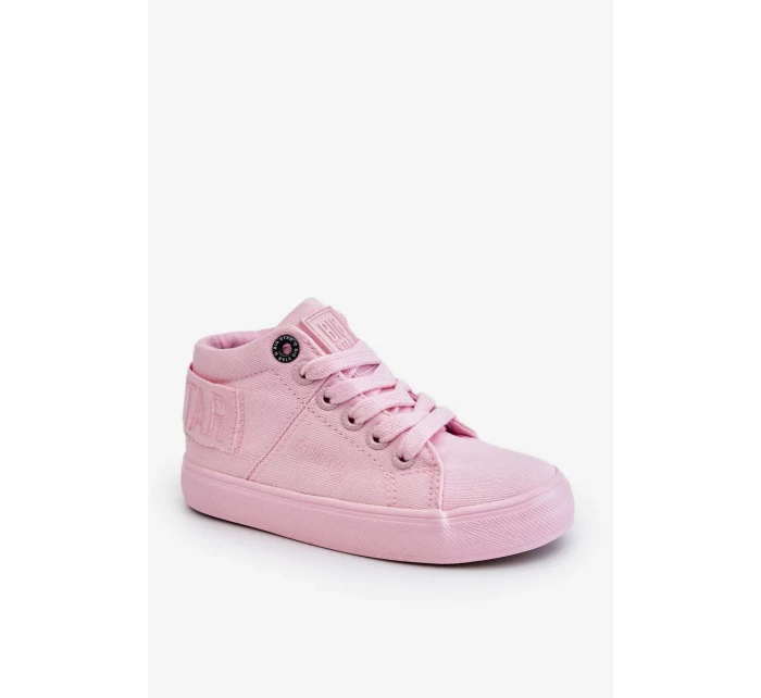 Dětské klasické vysoké tenisky Big Star LL374003 růžové Dětské klasické vysoké tenisky Big Star LL374003 růžové