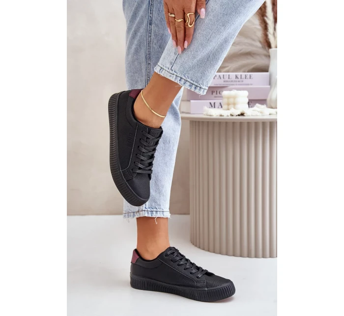 Dámske zateplené tenisky Big Star Black