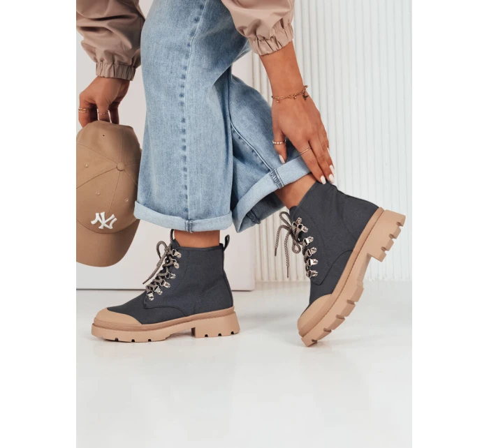 dámské kozačky modré Dstreet model 21974523 - FashionStreet