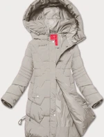 Dámska prechodná bunda s kapucňou LHD light beige (LHD-24585)