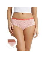 Dámské bavlněné kalhotky 3 ks DIM LES POCKETS COTTON BOXER 3x - DIM - smetanová