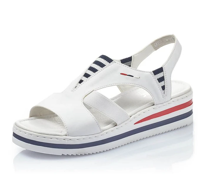 Sandály na platformě W model 22082975 bílé Rieker - Inny