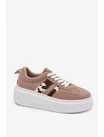 Dámské Tenisky na Masivní Platformě s  Béžové model 22122883 - Boto