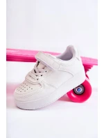 Detská športová obuv so suchým zipsom White Elike