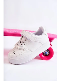 Detská športová obuv so suchým zipsom White Elike