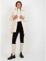 Dámská vesta NM KZ D2 model 19062140 ecru - FPrice Dámská vesta NM KZ D2 model 19062140 ecru - FPrice