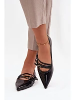 Lakované baleríny černá - Sweet Shoes model 22106358 Lakované baleríny černá - Sweet Shoes model 22106358