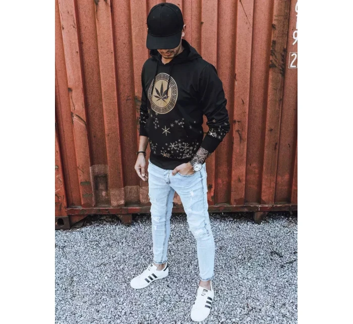 Pánská mikina s potiskem černá Dstreet model 21965673 - FashionStreet