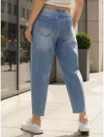 Dámské džínové kalhoty s páskem Dstreet model 21996318 - FashionStreet