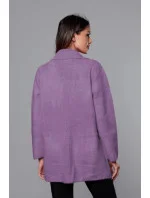 Krátky fialový vlnený prehoz cez oblečenie typu alpaka (7108-1) Krátky fialový vlnený prehoz cez oblečenie typu alpaka (7108-1)