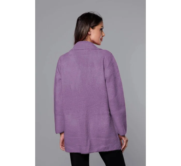 Krátky fialový vlnený prehoz cez oblečenie typu alpaka (7108-1) Krátky fialový vlnený prehoz cez oblečenie typu alpaka (7108-1)