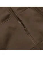 Dámska športová mikina v khaki farbe (W03-161)