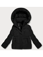kurtka damska z kapturem czarna model 21725765 - S'WEST kurtka damska z kapturem czarna model 21725765 - S'WEST