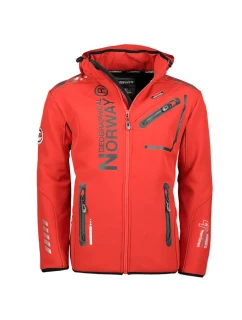 Geographgical Norway softshellová bunda Royaute ASSOR A MEN 068 M WW1973H/GN/Red/Black men