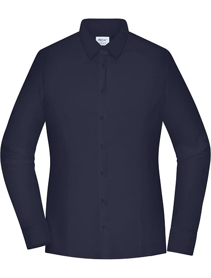 Daiber JN 1371 Popelínová blúzka slim fit s dlhými rukávmi 02.1371 tmavomodrá Daiber JN 1371 Popelínová blúzka slim fit s dlhými rukávmi 02.1371 tmavomodrá
