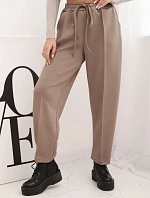 Elegantné nohavice s vysokým pásom a viazaním v páse