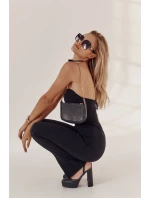 Dámské sandály třpytivé na podpatku Černe model 21596977 - Boto