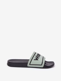 Klapki Męskie WRANGLER AVERELL SLIDER MEN LOW 20251042.52D Jasnozielone
