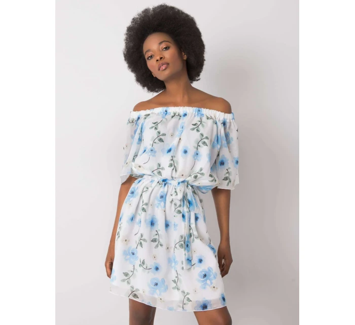 Šaty LK SK 508208.65P biela a modrá